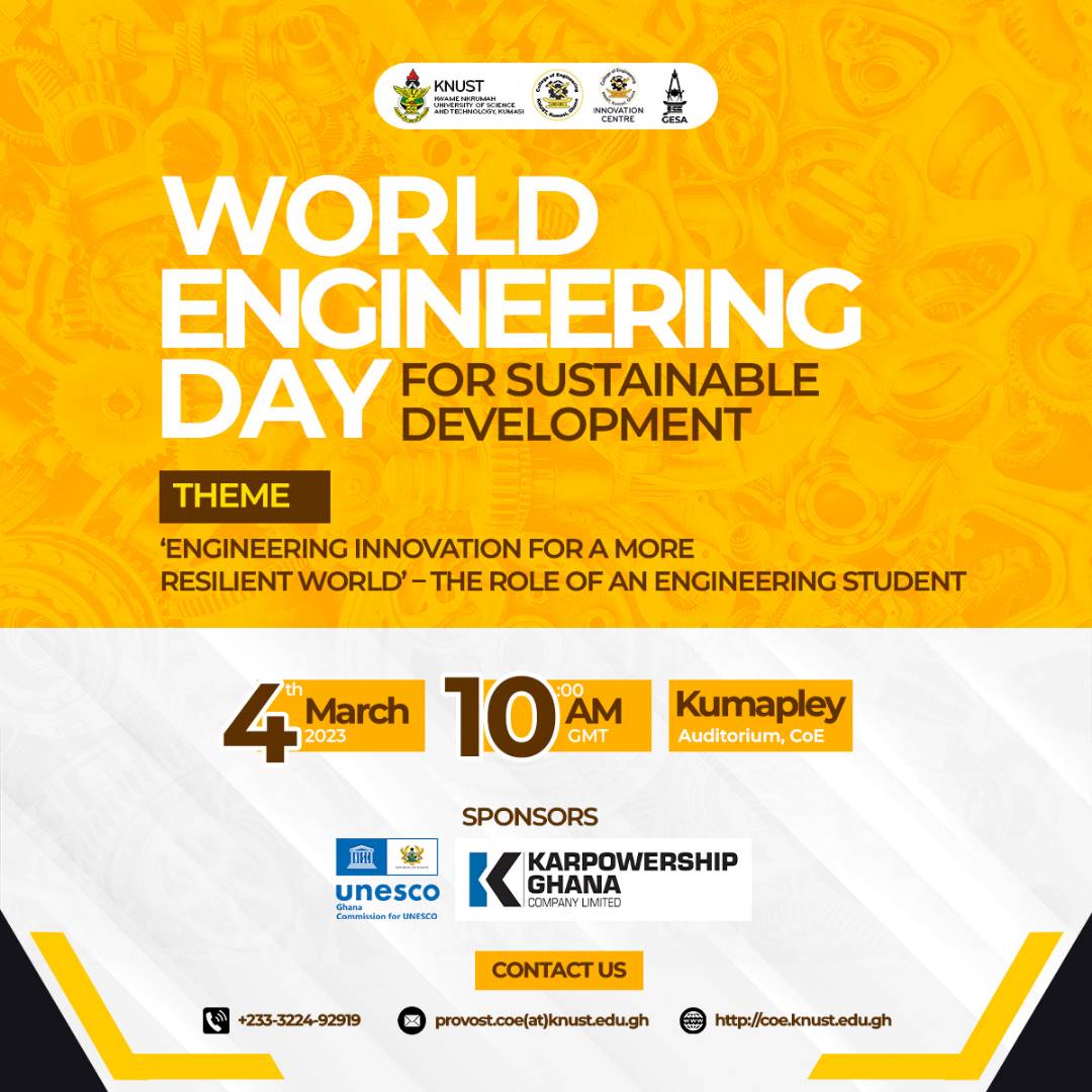 WORLD ENGINEERING DAY KEEP KNUST Engineering Education Project