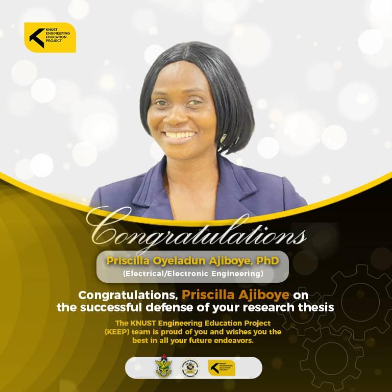 Congratulations Priscilla O. AJIBOYE