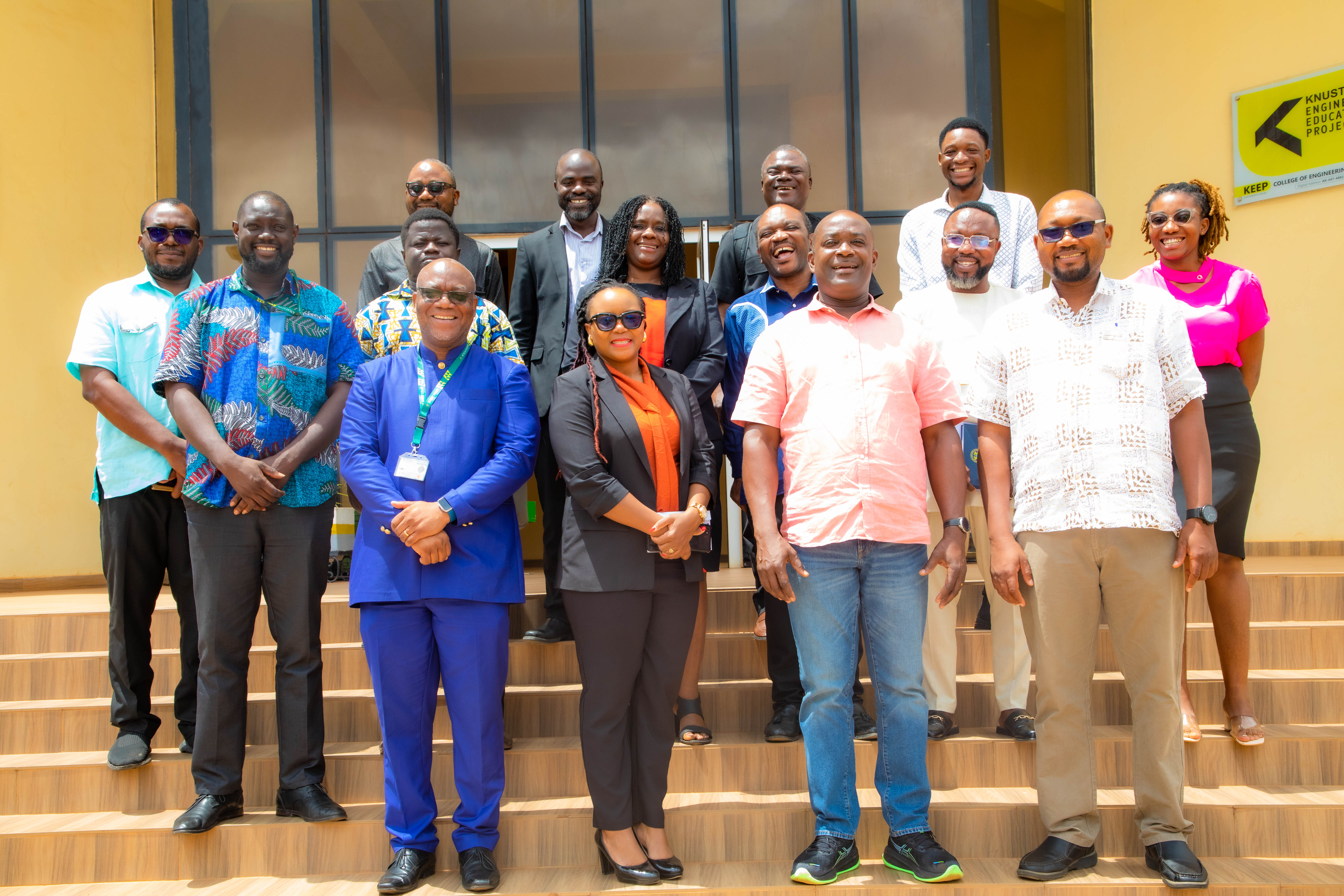 delegates from GTEC and AAU with KEEP management in front of the KEEP building.