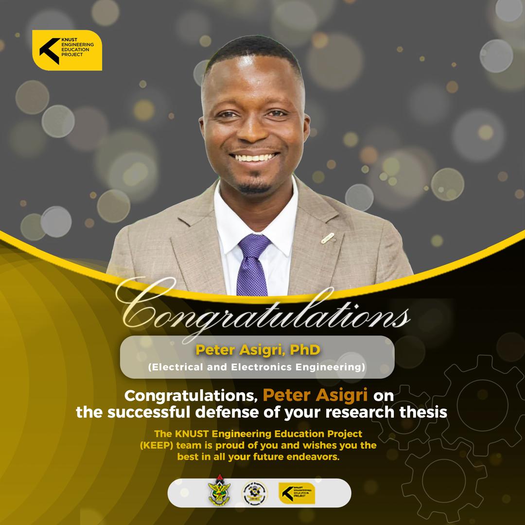 Congratulations Peter Asigri