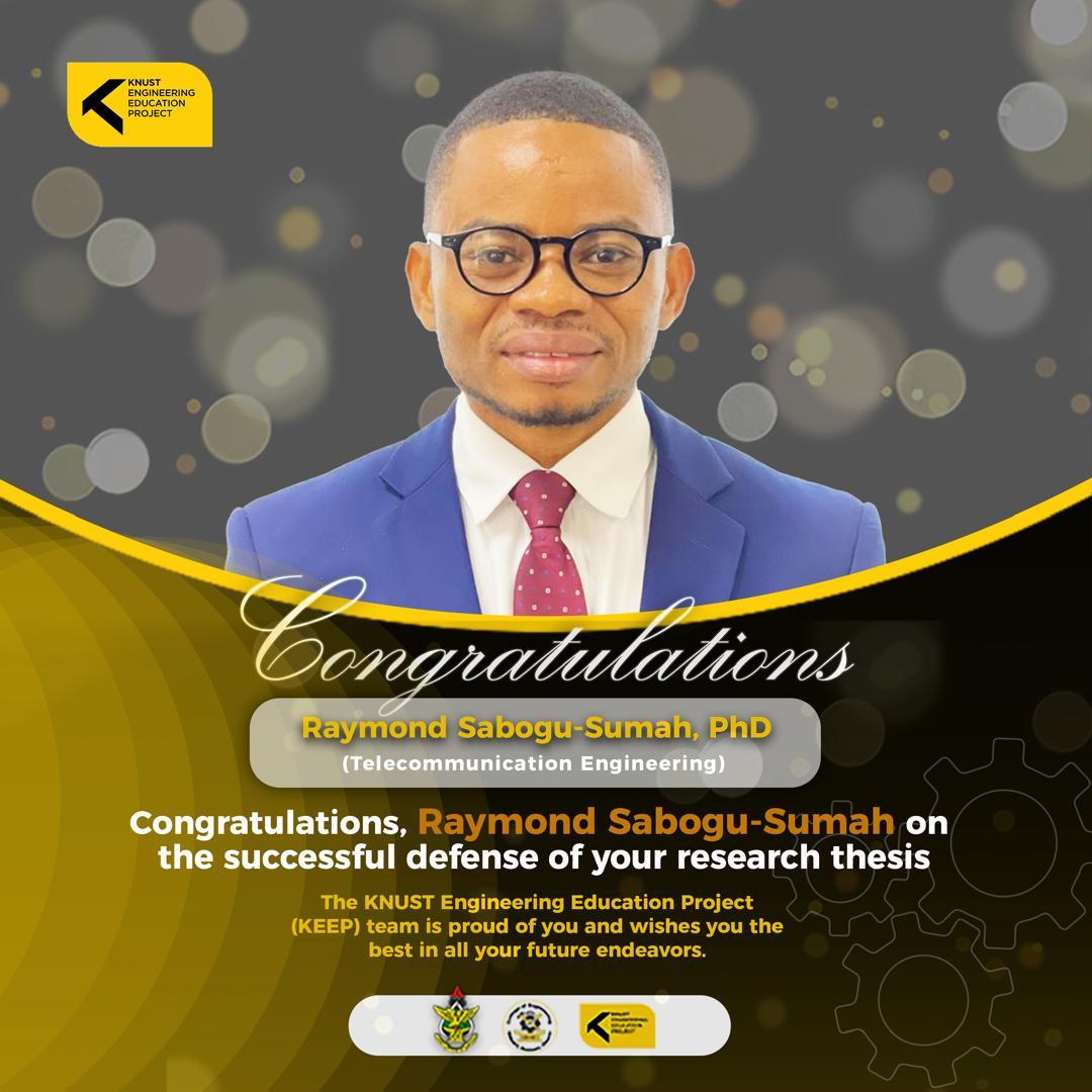 Congratulations Raymond Sabogu-Sumah