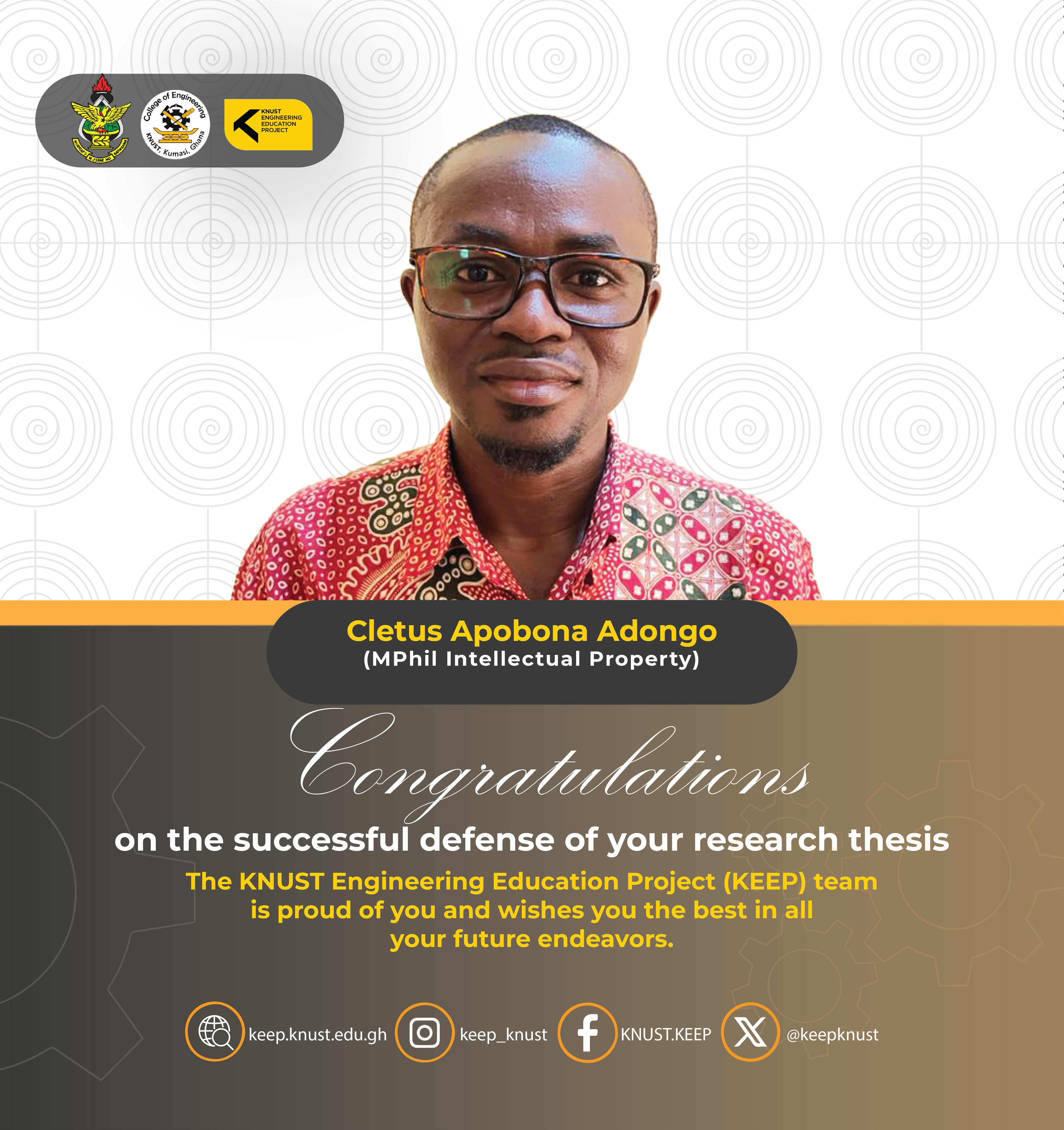 KEEP-Funded MPhil Graduate Explores Intellectual Property Pathways for Student Entrepreneurs