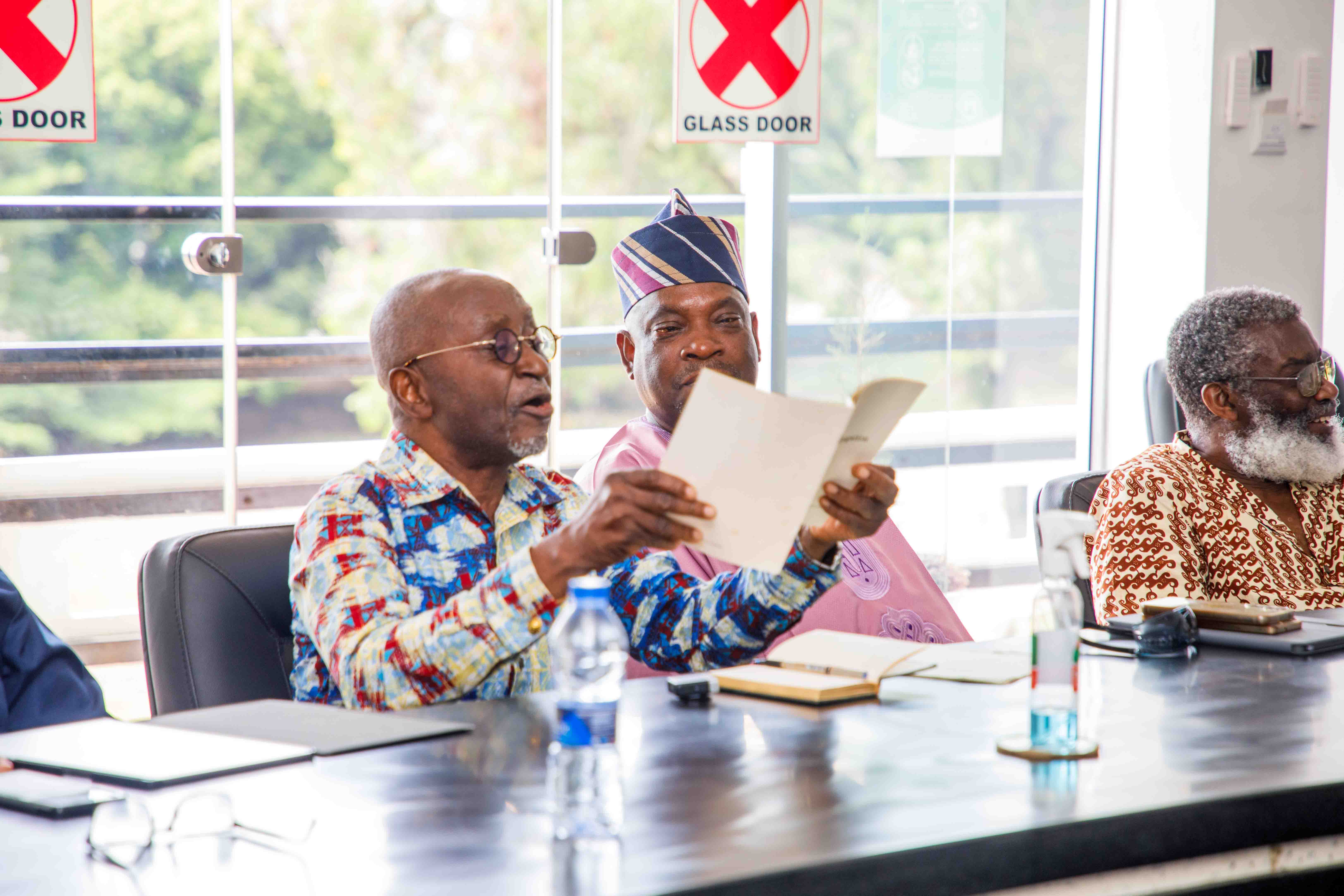 Dr. Kwaku Aning showed his examination paper