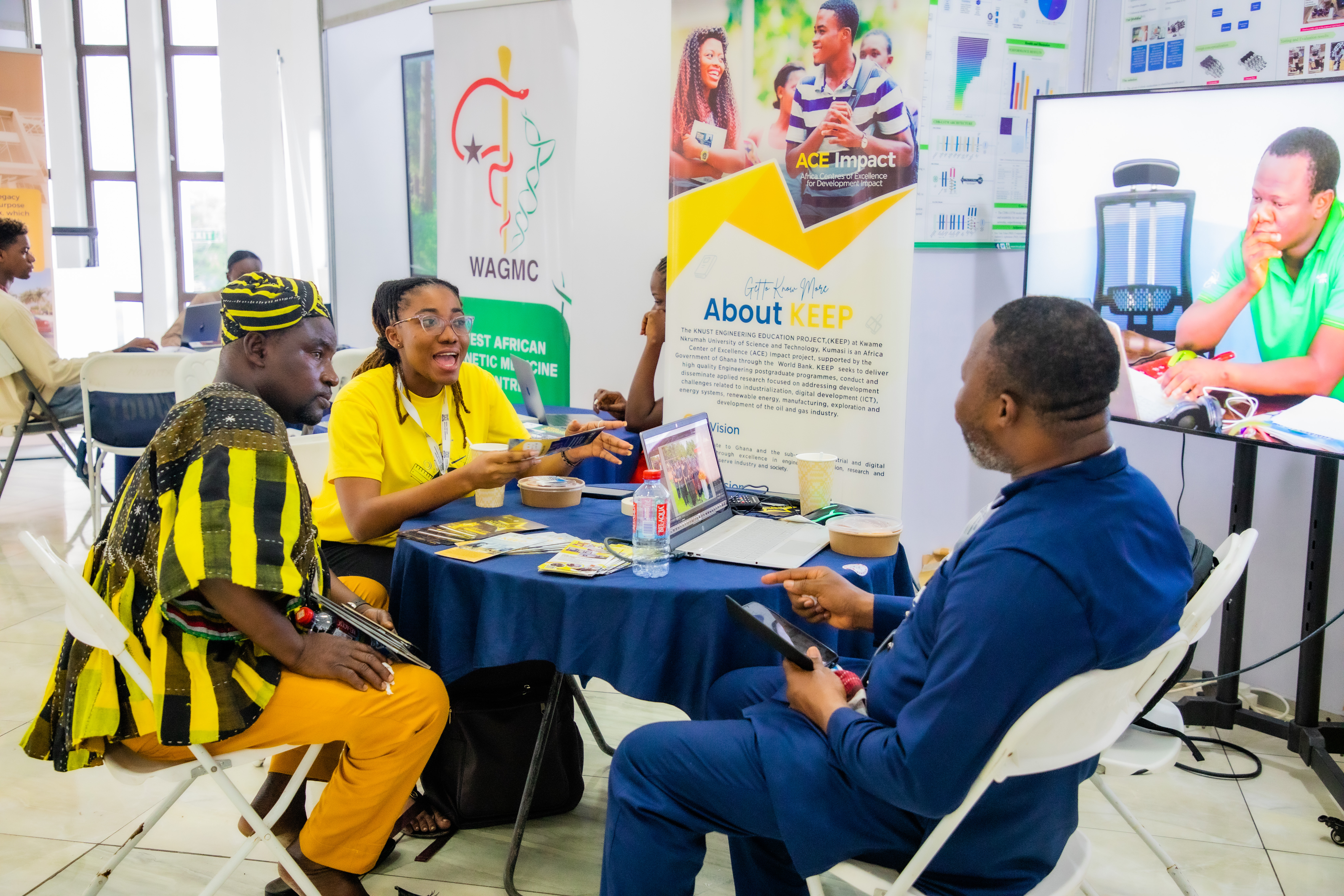 A booth showcasing KEEP activities. 