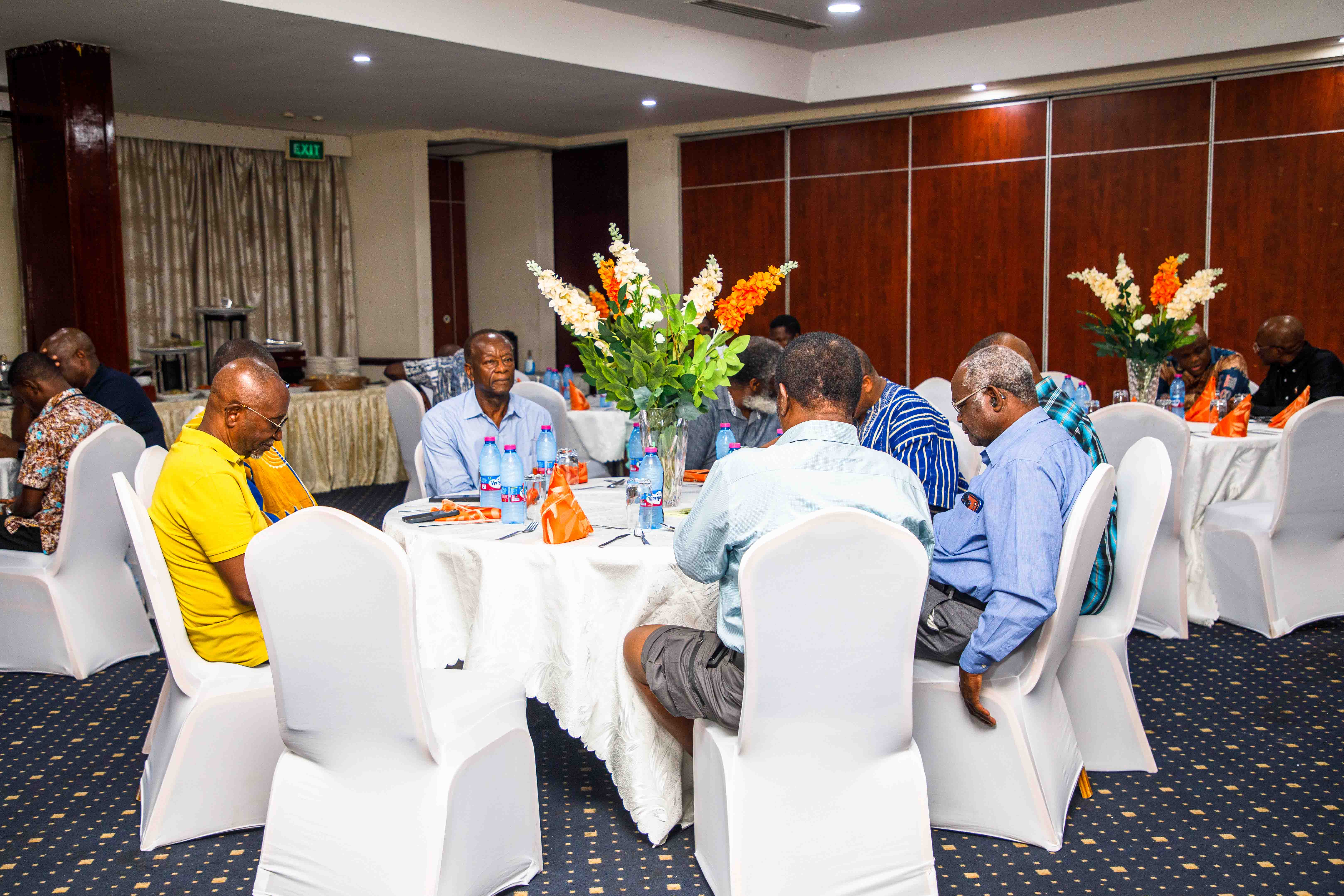 A cross-section of advisory board members at the dinner