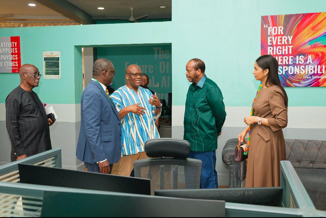 Prof. Jerry John Kponyo, Principal Investigator and Scientific Director of RAIL, introduced the lab.