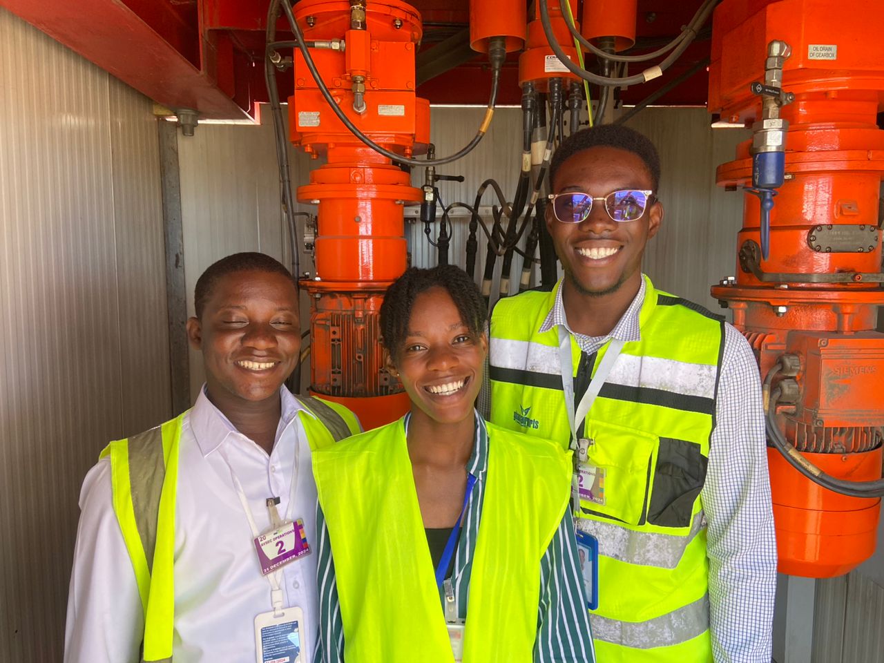 Francis Aduansah Mensah (left), MPhil Power Systems Engineering Candidate