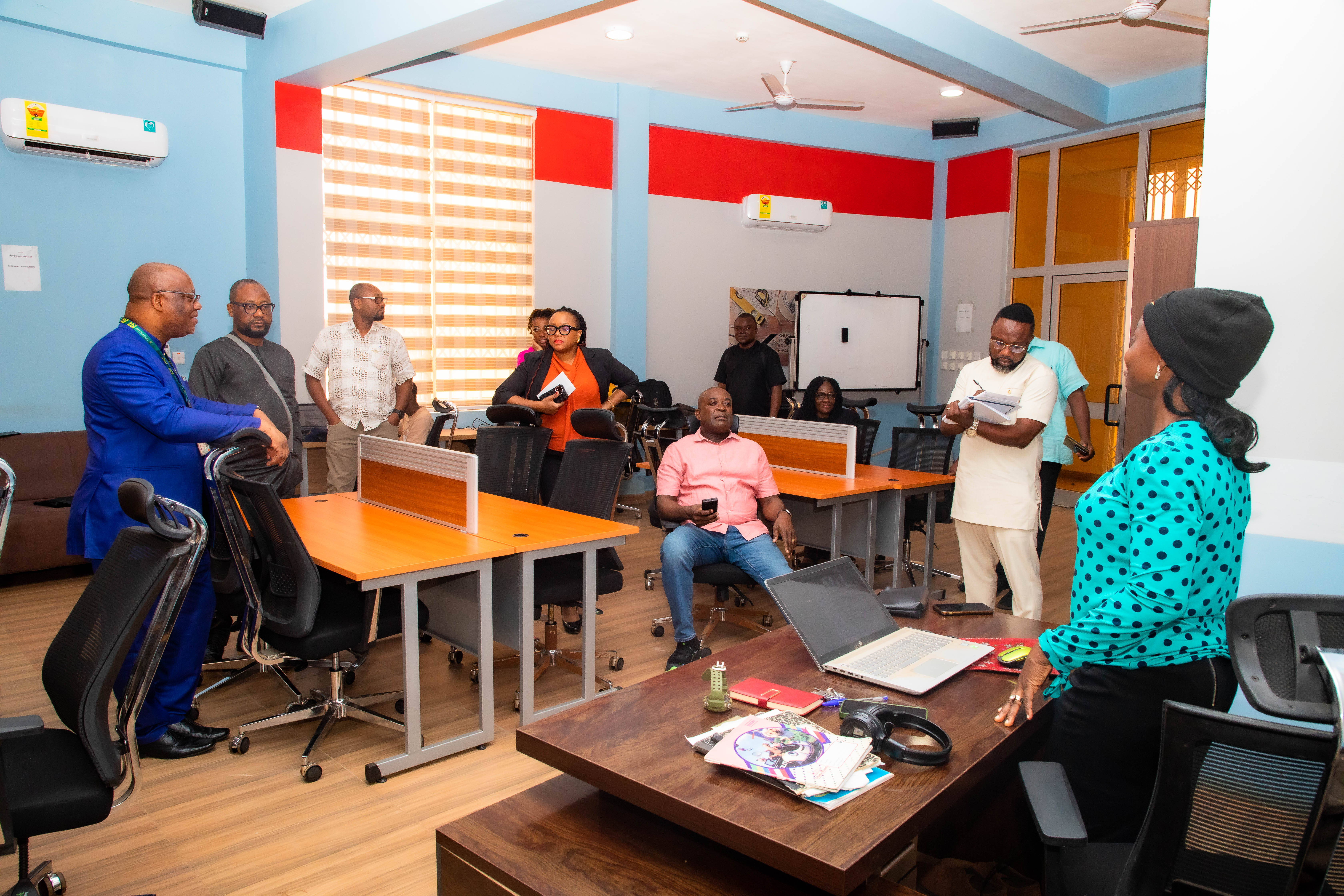 Ing. Priscilla Ajiboye, a KEEP scholar and a PhD student, spoke about her project and briefed them about the Power Systems Labs.